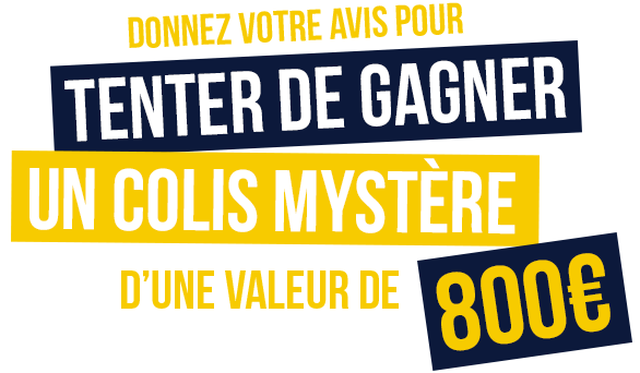 Donnez votre avis et tentez de gagner un colis mystère