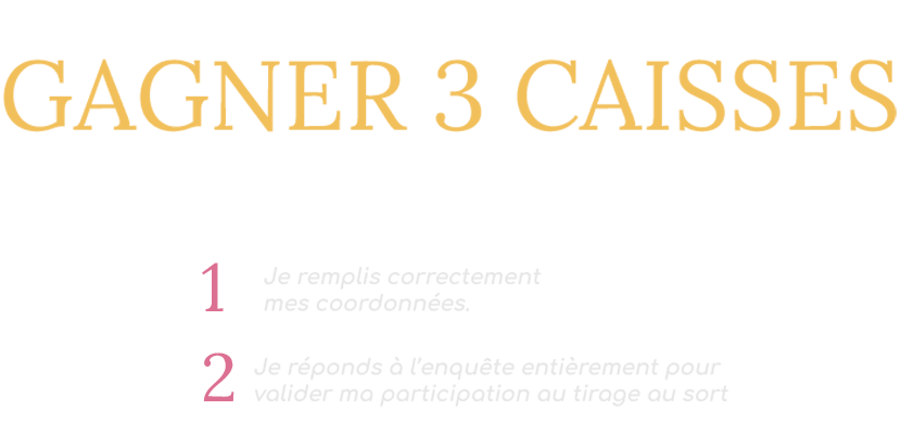 Donnez votre avis et tentez de gagner 3 caisses de Vins et Champagnes